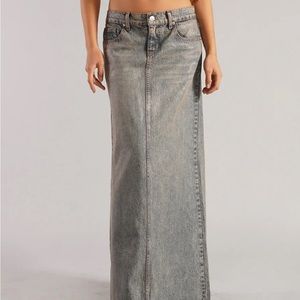 REVICE Glow Maxi Denim Skirt-NWT